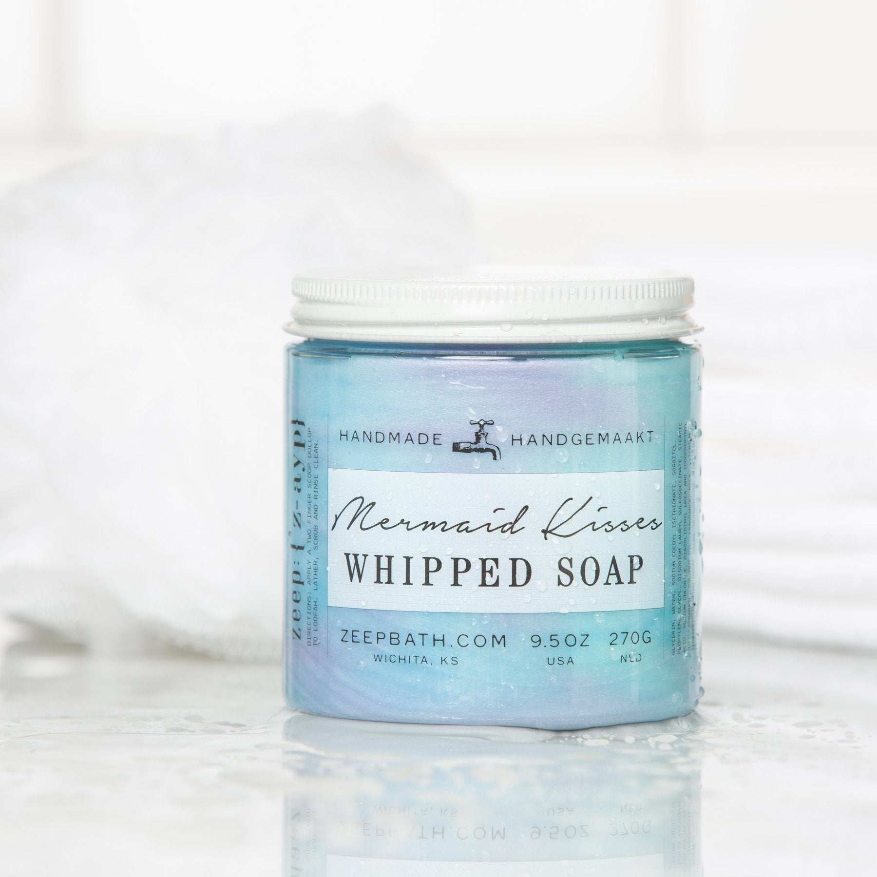 Mermaid Whipped Soap - Easy to make Fluffy Soap - Nerdy Mamma